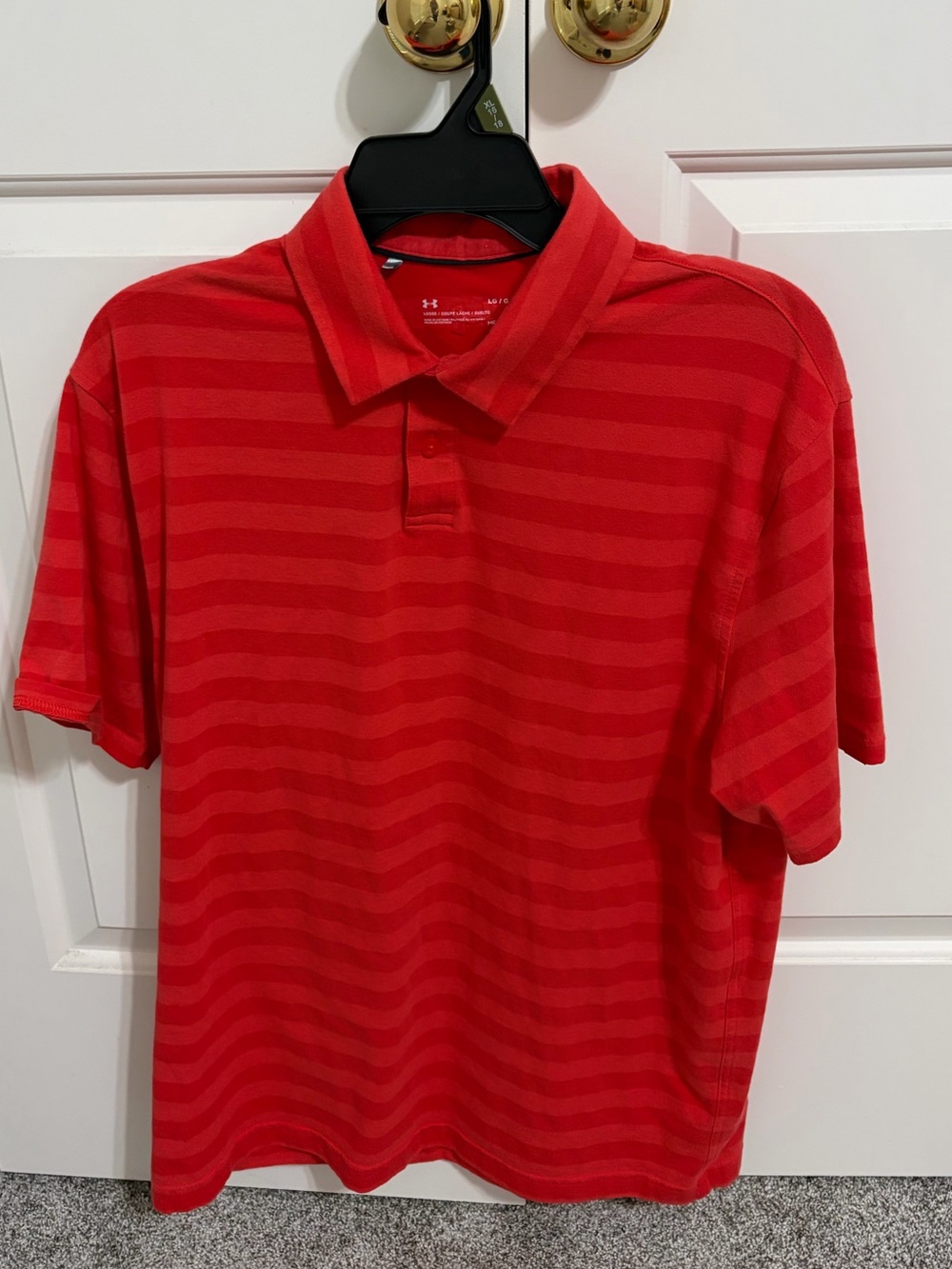 Under Armour men’s red collared polo shirt